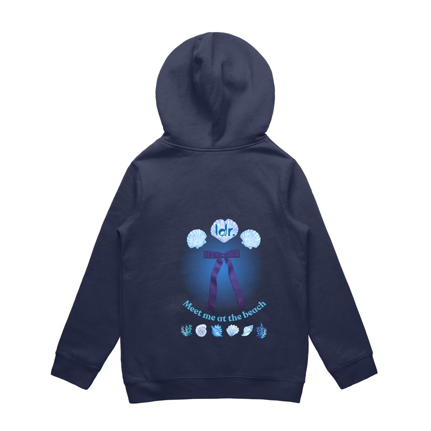 Meet me at the beach, ldr. Youth Hoodie.