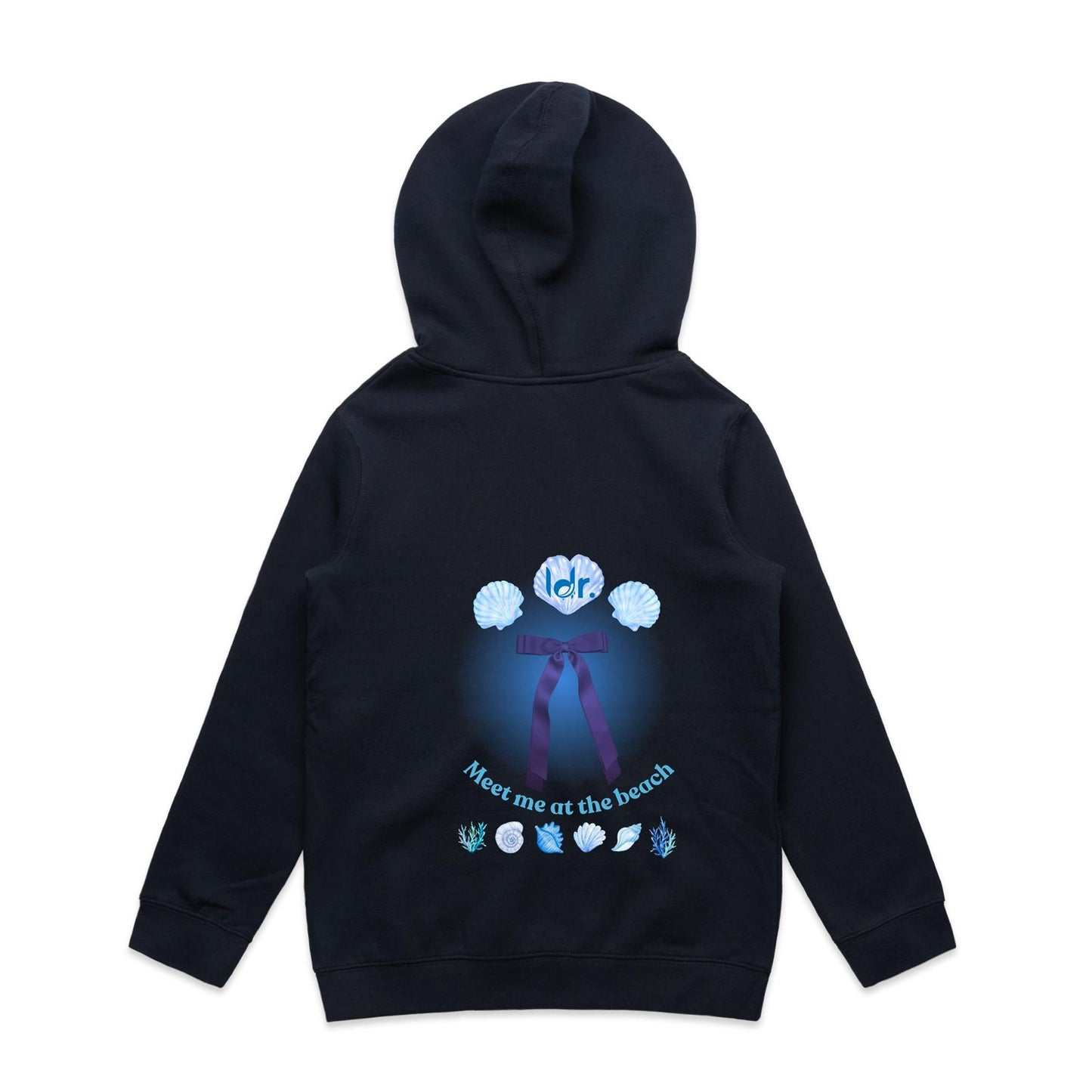 Meet me at the beach, ldr. Youth Hoodie.